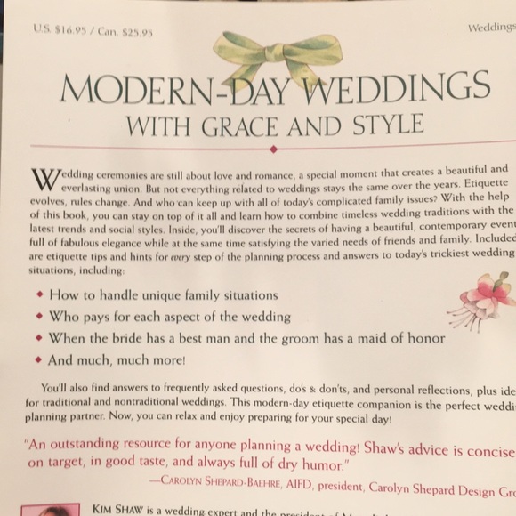Wedding Etiquette book - Picture 4 of 5